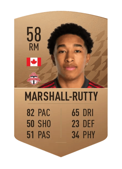 Jahkeele Marshall-Rutty Common 58 OVR