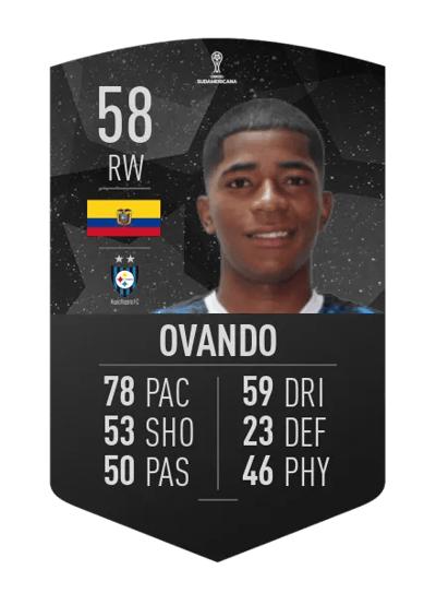 Denilson Ovando CONMEBOL SUDAMERICANA 58 OVR