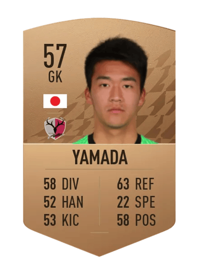 Taiki Yamada Common 57 OVR