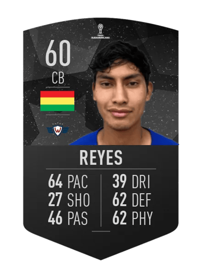 Sebastián Reyes CONMEBOL SUDAMERICANA 60 OVR