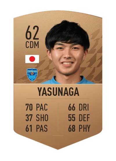 Reo Yasunaga Common 62 OVR
