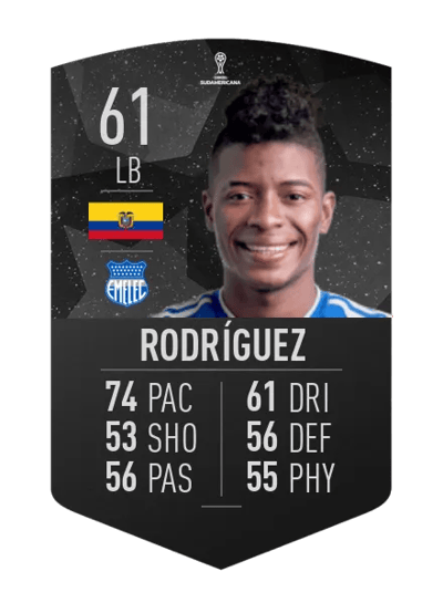 Jackson Rodríguez CONMEBOL SUDAMERICANA 61 OVR