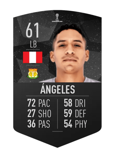 Hugo Ángeles CONMEBOL SUDAMERICANA 61 OVR