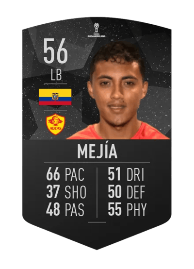 Eddy Mejía CONMEBOL SUDAMERICANA 56 OVR