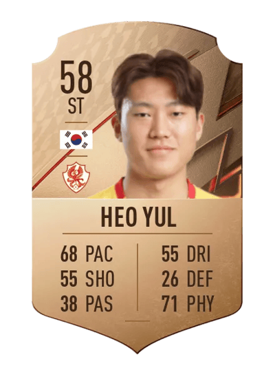 Heo Yul Rare 58 OVR
