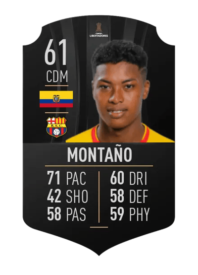 Jean Carlos Montaño CONMEBOL LIBERTADORES 61 OVR