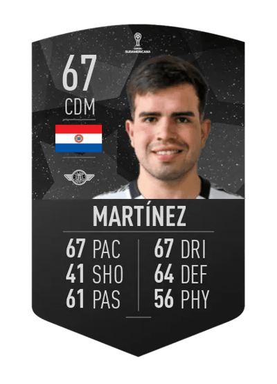 Hugo Martínez CONMEBOL SUDAMERICANA 67 OVR