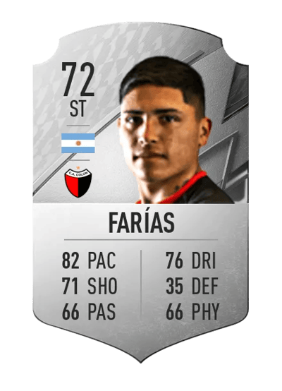 Facundo Farías Rare 72 OVR