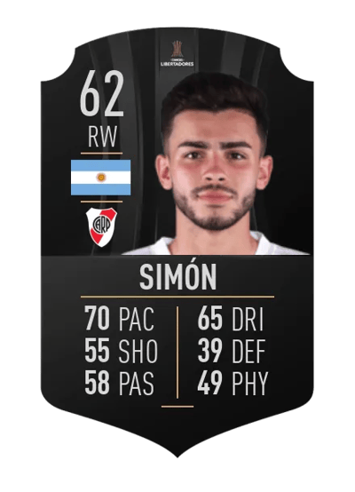 Santiago Simón CONMEBOL LIBERTADORES 62 OVR