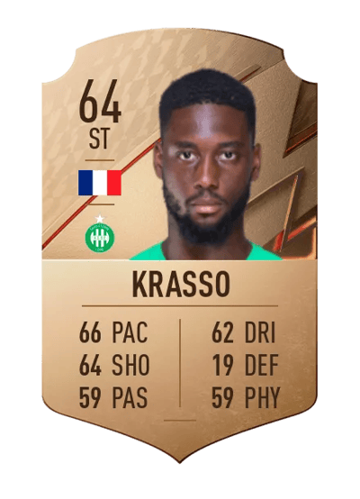 Jean-Philippe Krasso Rare 64 OVR