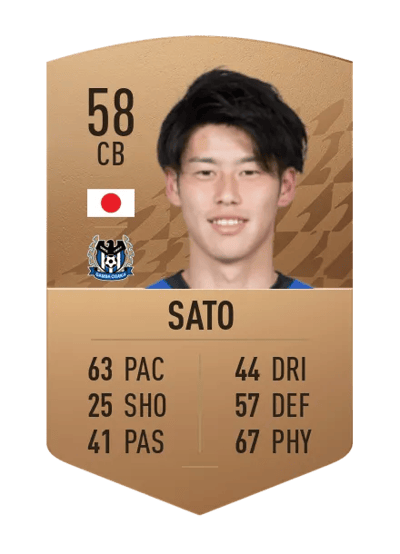 Yota Sato Common 58 OVR