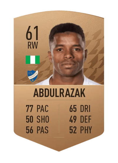 Ishaq Abdulrazak Common 61 OVR
