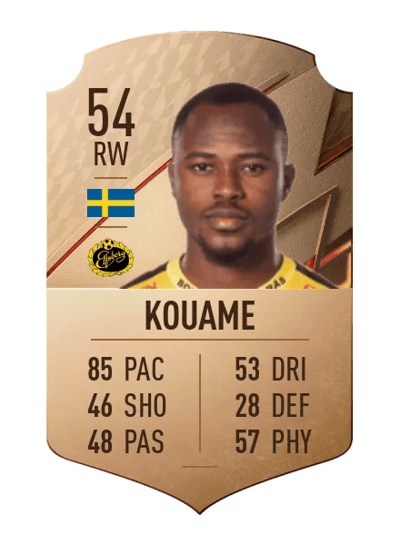 Prince Isaac Kouame Rare 54 OVR