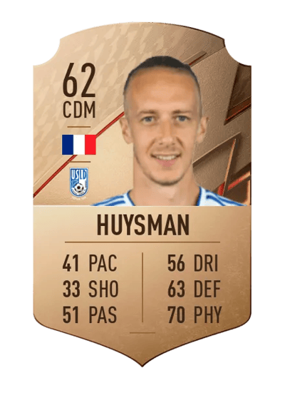 Jérémy Huysman Rare 62 OVR