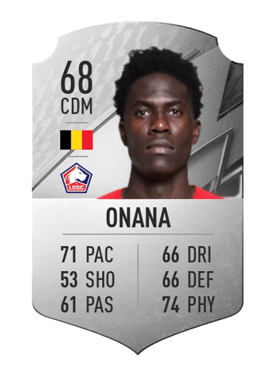 Amadou Onana Rare 68 OVR