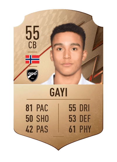 Eirik Asante Gayi Rare 55 OVR