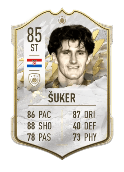Davor Šuker Icon 85 OVR