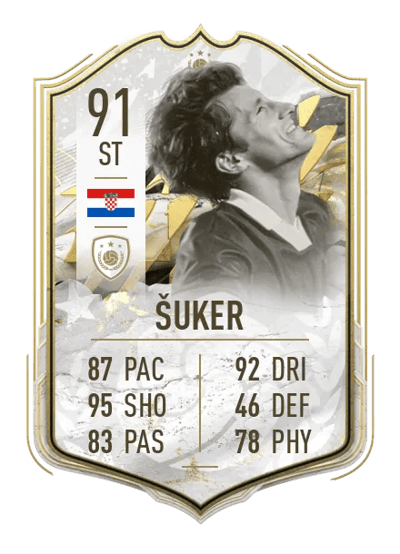Davor Šuker Prime Icon Moments 91 OVR