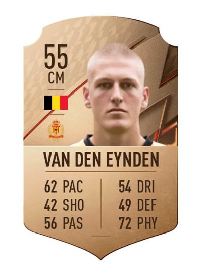 Bas Van Den Eynden Rare 55 OVR