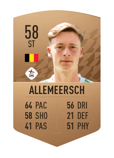 Arthur Allemeersch Common 58 OVR