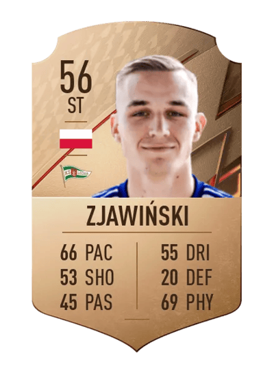 Łukasz Zjawiński Rare 56 OVR