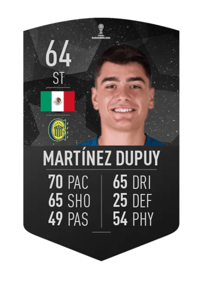 Luca Martínez Dupuy CONMEBOL SUDAMERICANA 64 OVR