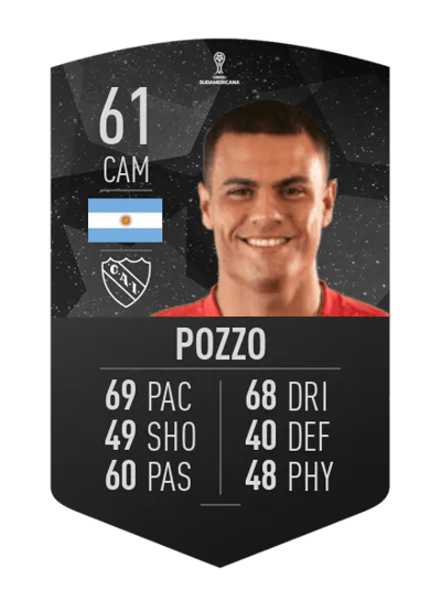 Tomás Pozzo CONMEBOL SUDAMERICANA 61 OVR