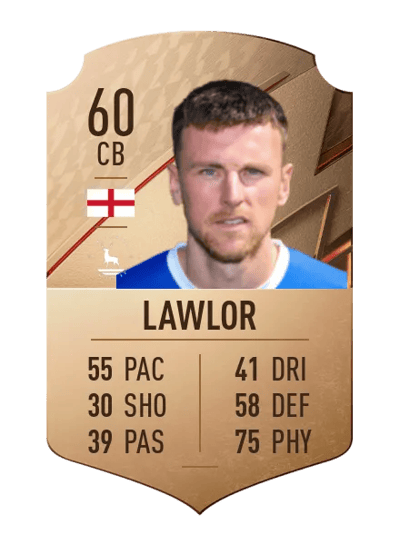 Jake Lawlor Rare 60 OVR