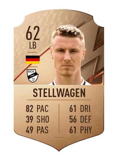 Luca Stellwagen Rare 62 OVR