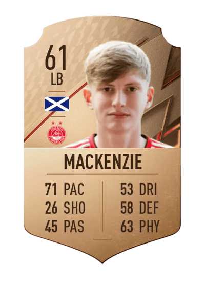 Jack MacKenzie Rare 61 OVR