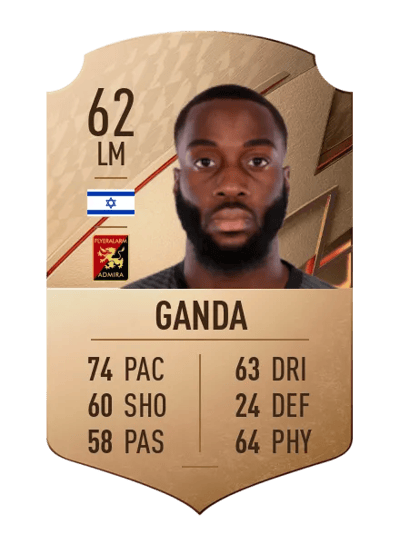 Joseph Ganda Rare 62 OVR