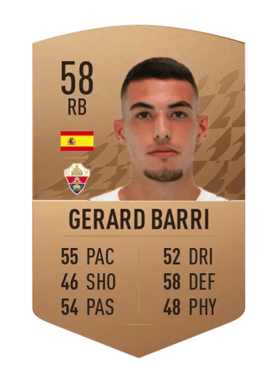 Gerard Barri Common 58 OVR