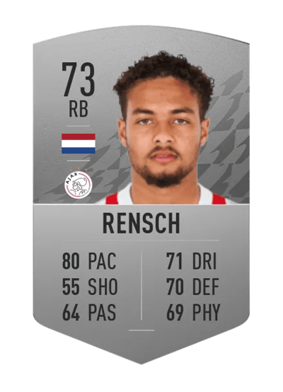 Devyne Rensch Common 73 OVR