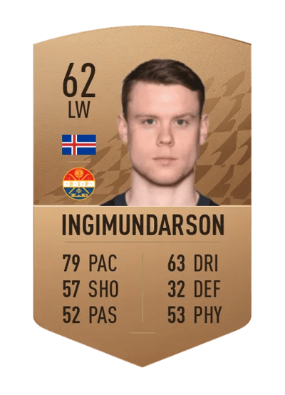 Valdimar Þór Ingimundarson Common 62 OVR
