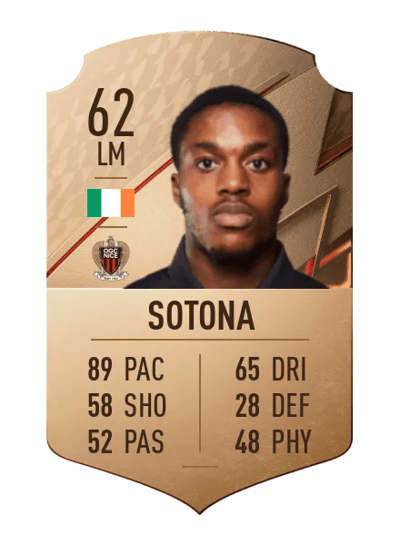 Ayodeji Sotona Rare 62 OVR