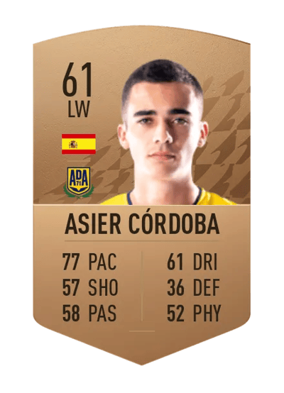 Asier Córdoba Common 61 OVR