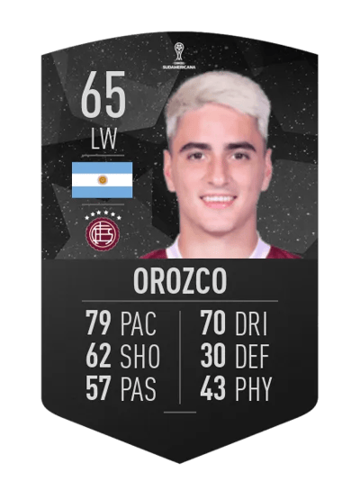 Franco Orozco CONMEBOL SUDAMERICANA 65 OVR