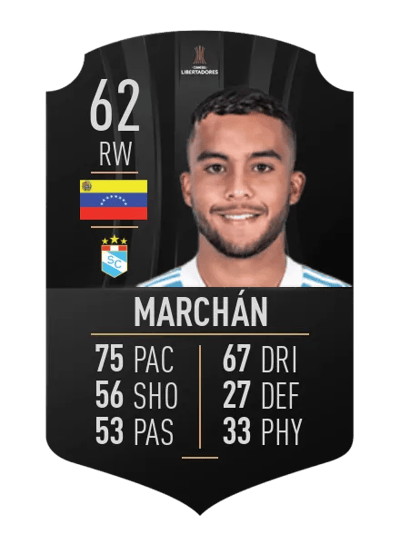 Jhon Marchán CONMEBOL LIBERTADORES 62 OVR