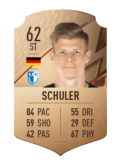 Jan-Luca Schuler Rare 62 OVR