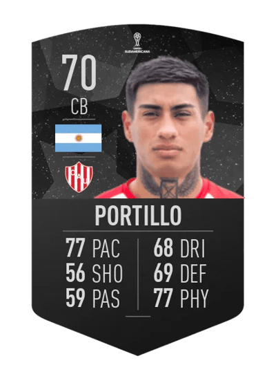 Juan Portillo CONMEBOL SUDAMERICANA 70 OVR