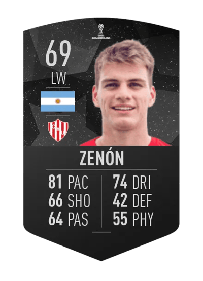 Kevin Zenón CONMEBOL SUDAMERICANA 69 OVR
