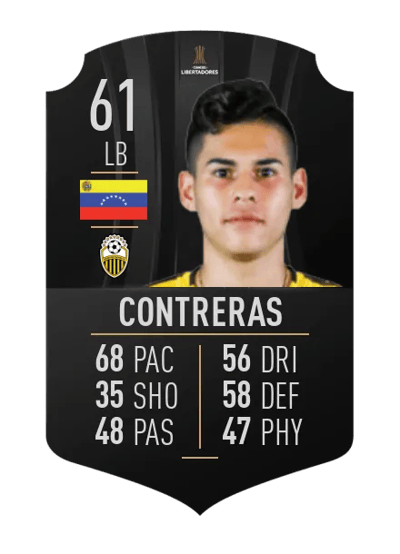 Naicol Contreras CONMEBOL LIBERTADORES 61 OVR
