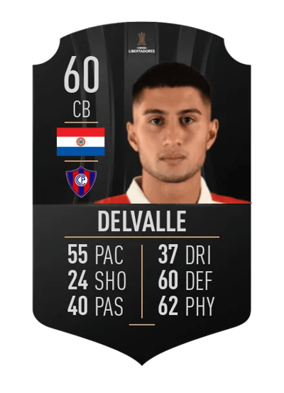 Rodrigo Delvalle CONMEBOL LIBERTADORES 60 OVR