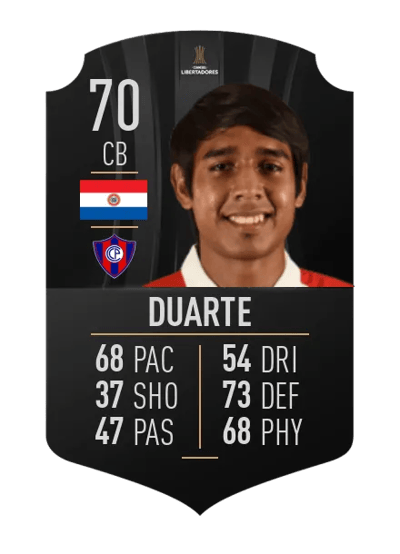Alexis Duarte CONMEBOL LIBERTADORES 70 OVR
