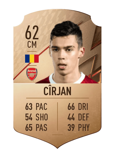 Cătălin Cîrjan Rare 62 OVR