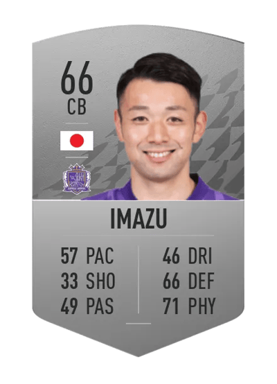 Yuta Imazu Common 66 OVR