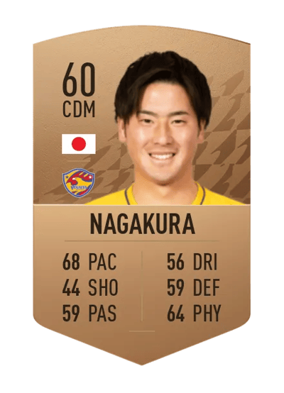 Hayate Nagakura Common 60 OVR