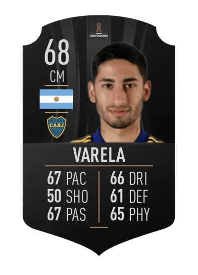Alan Varela CONMEBOL LIBERTADORES 68 OVR