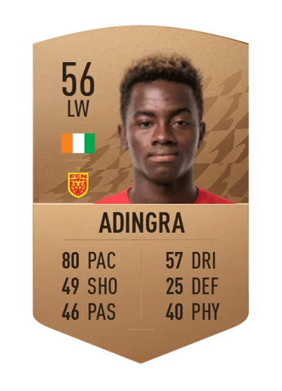 Simon Adingra Common 56 OVR