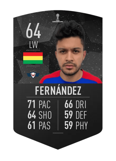 Adriel Fernández CONMEBOL SUDAMERICANA 64 OVR